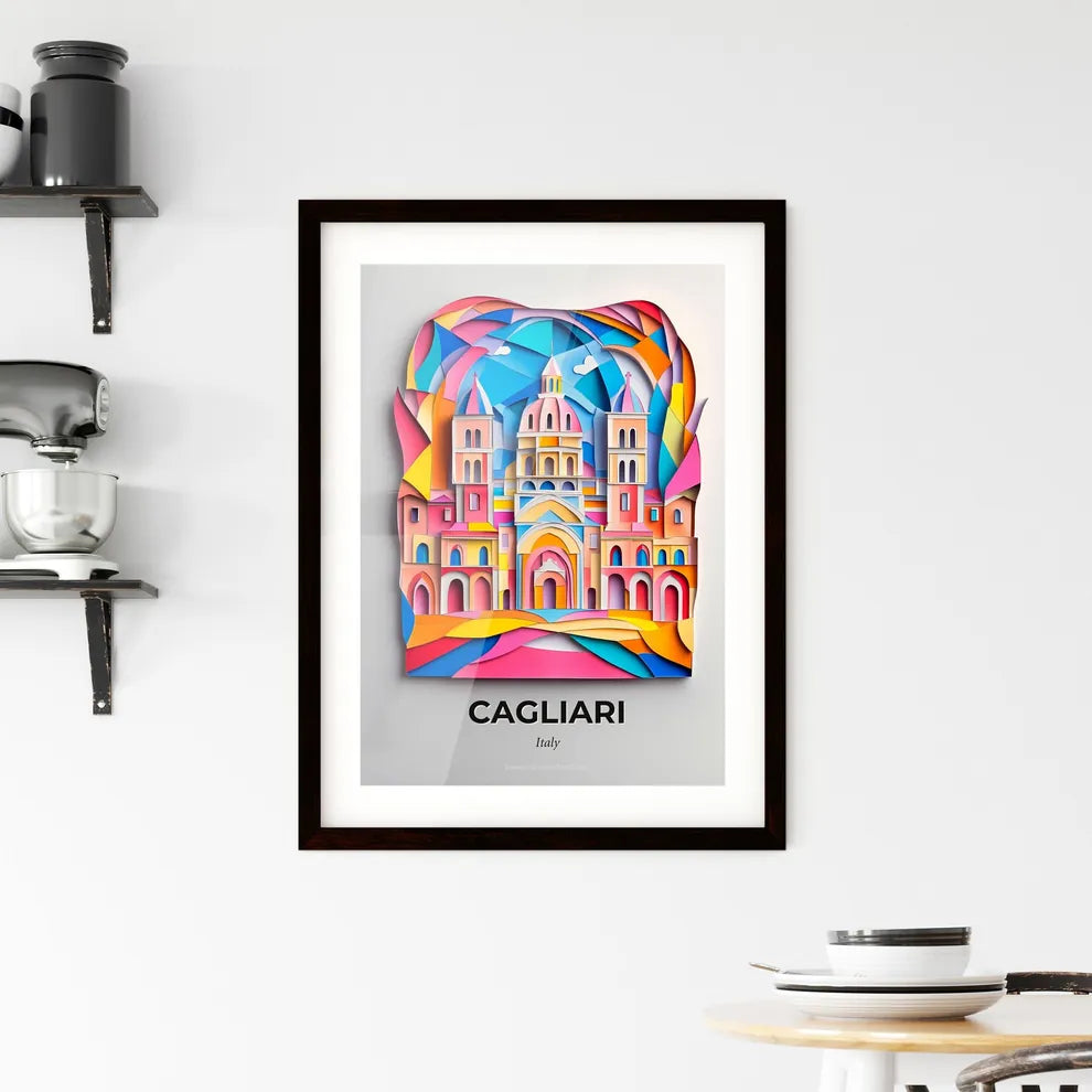 Vivid Cagliari, Italy, Framed Wall Art