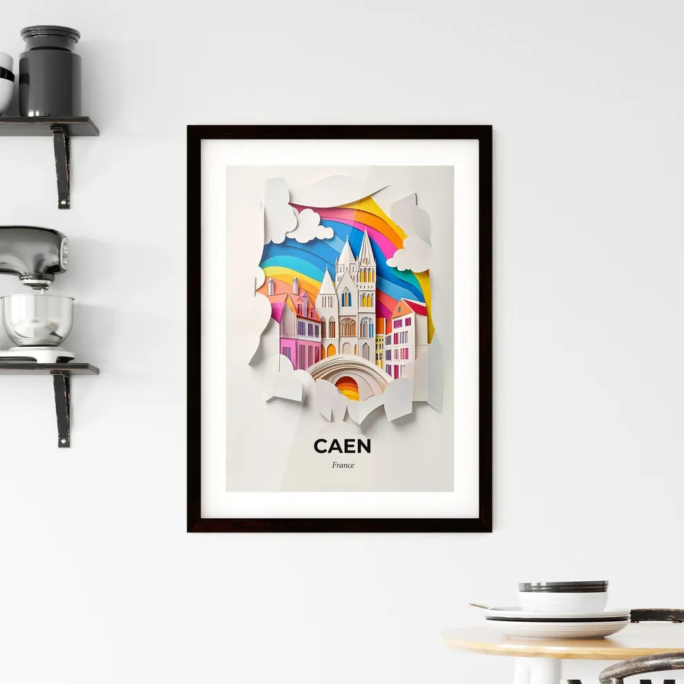 Vivid Caen, France, Framed Wall Art