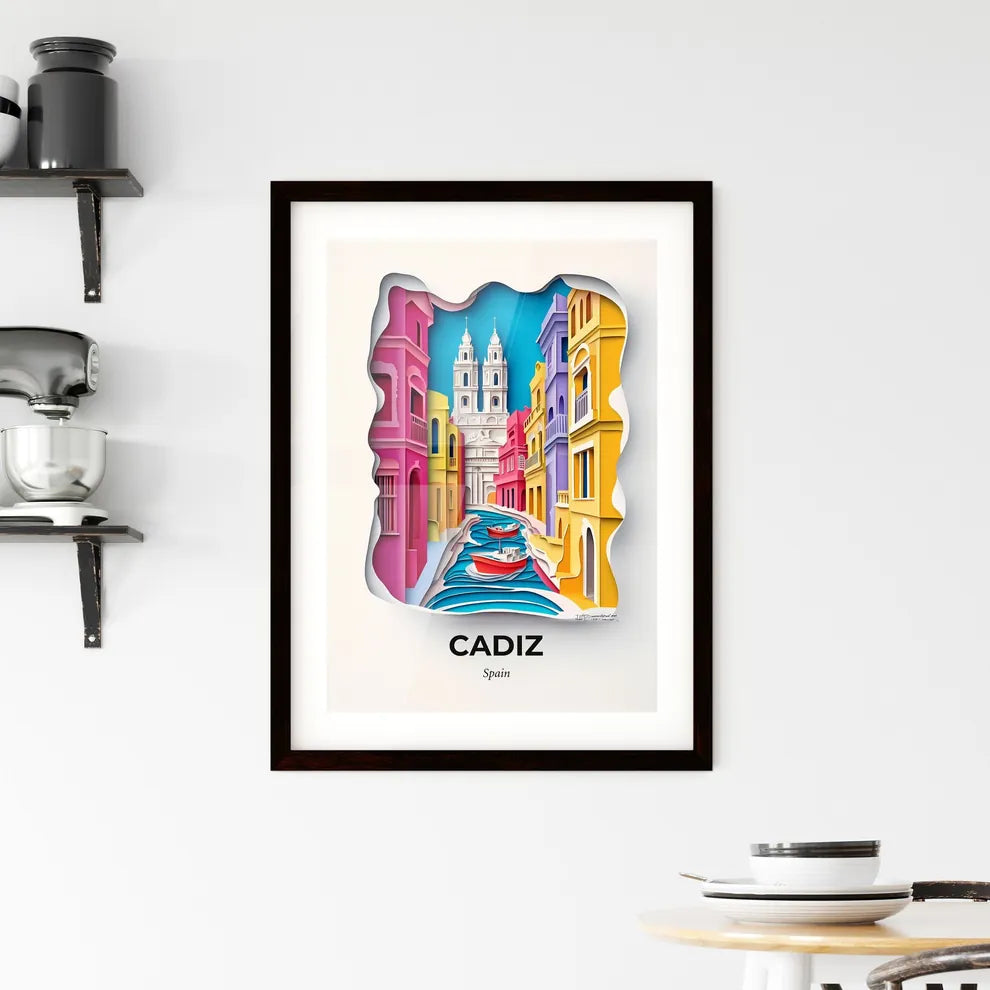Vivid Cadiz, Spain, Framed Wall Art