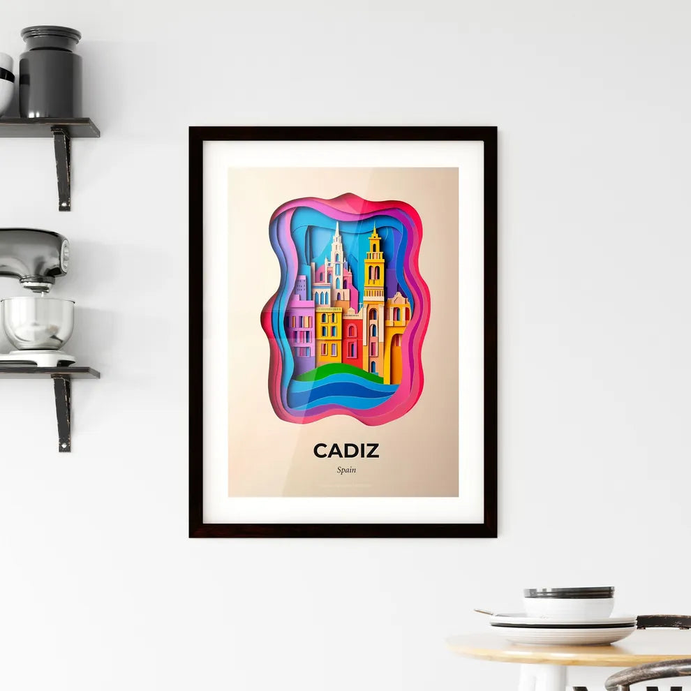 Vivid Cadiz, Spain, Framed Wall Art