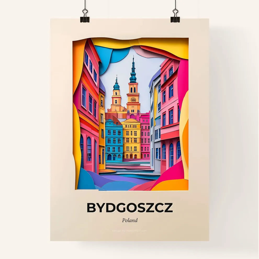 Vivid Bydgoszcz, Poland, Colorful Poster