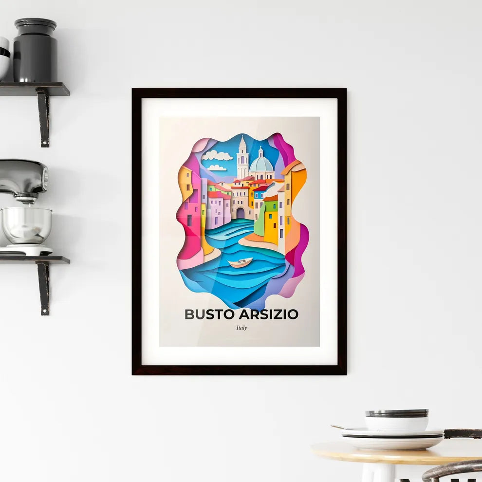 Vivid Busto Arsizio, Italy, Framed Wall Art