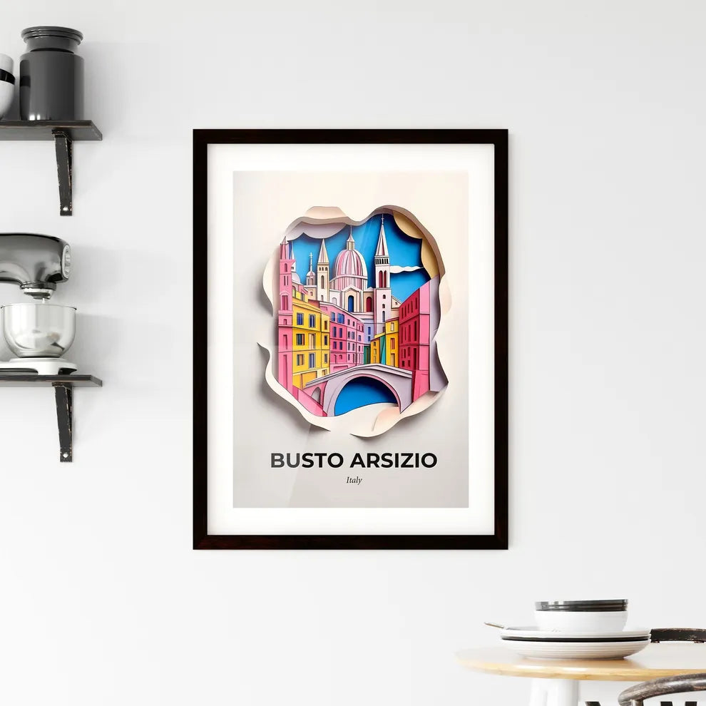 Vivid Busto Arsizio, Italy, Framed Wall Art