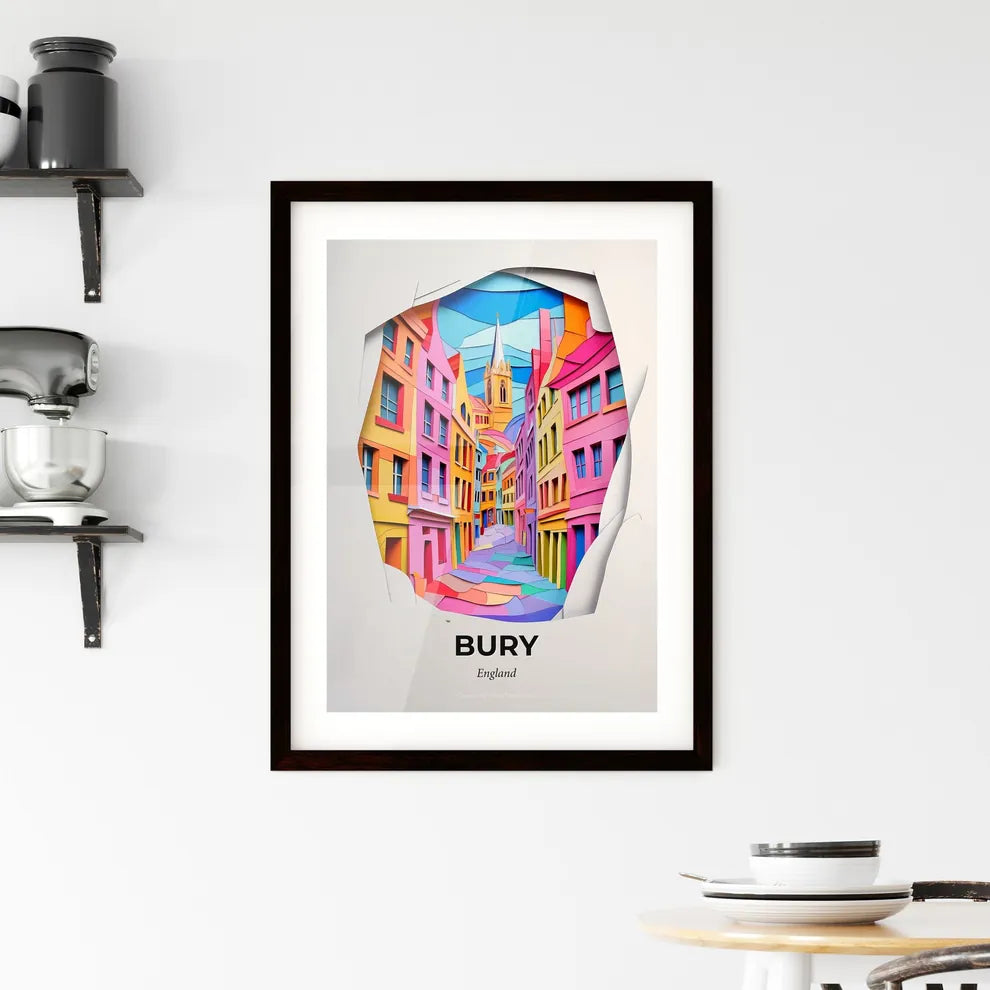 Vivid Bury, England, Framed Wall Art