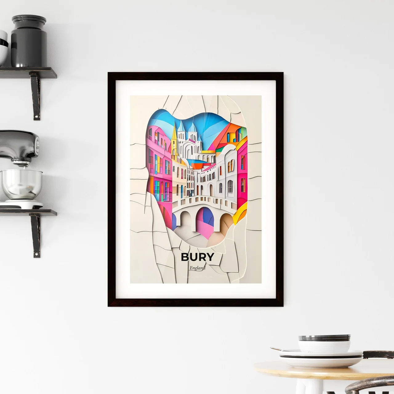 Vivid Bury, England, Framed Wall Art