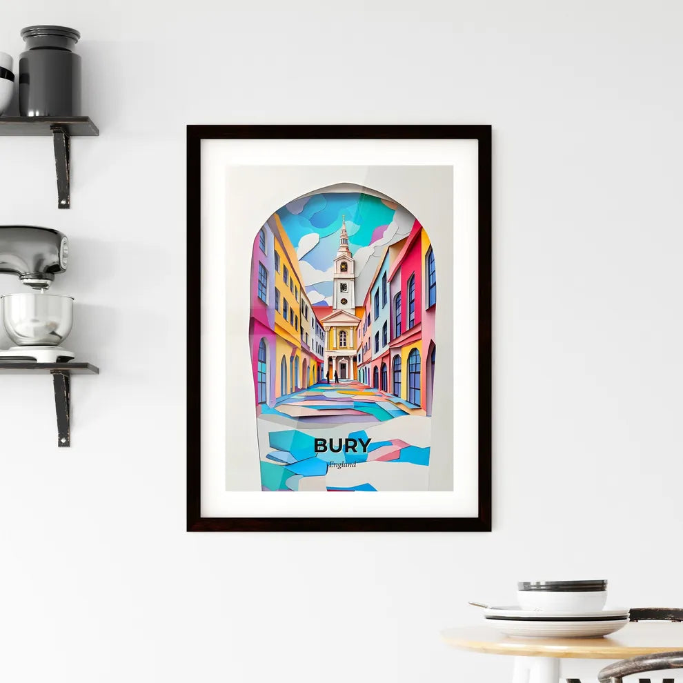 Vivid Bury, England, Framed Wall Art