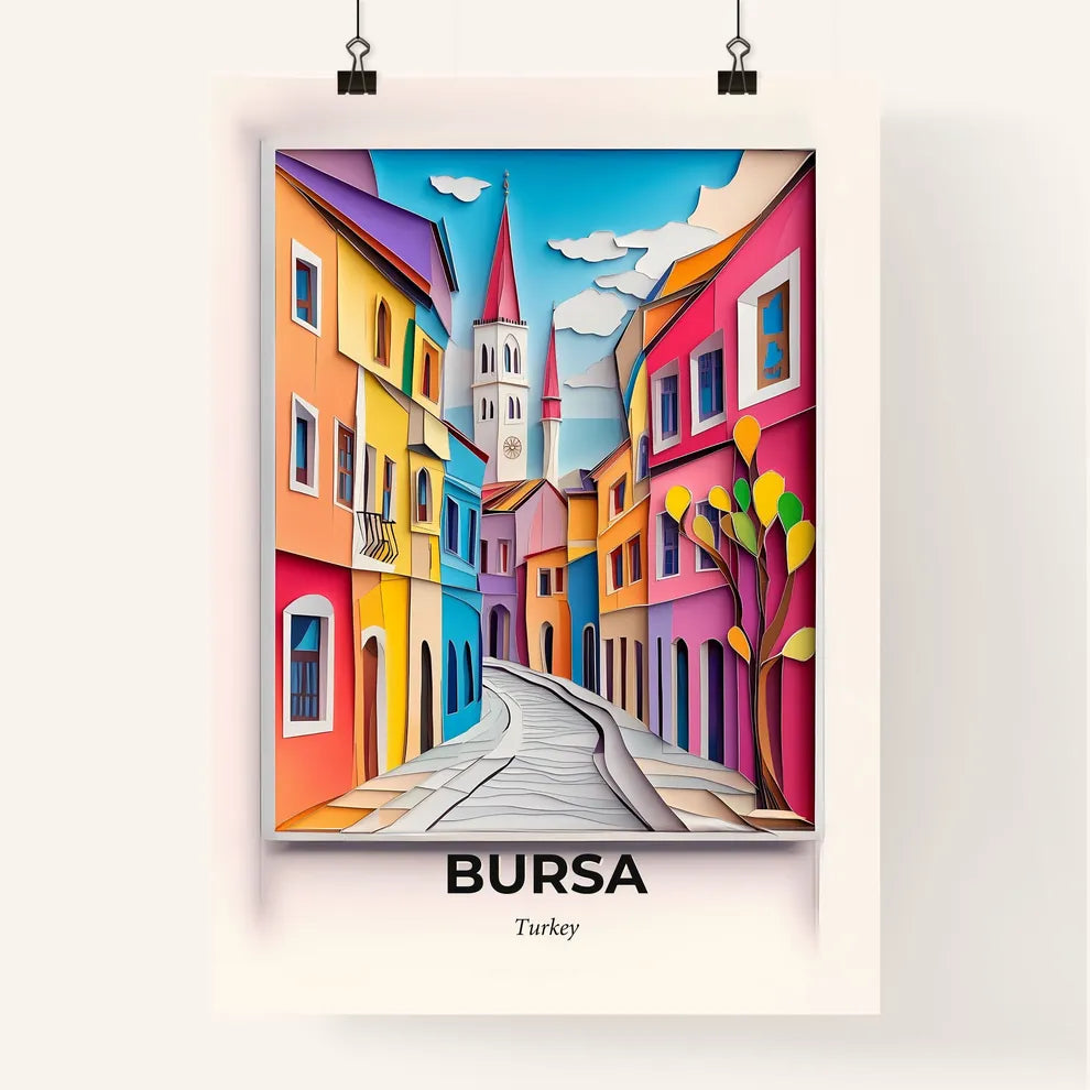 Vivid Bursa, Turkey, Colorful Poster
