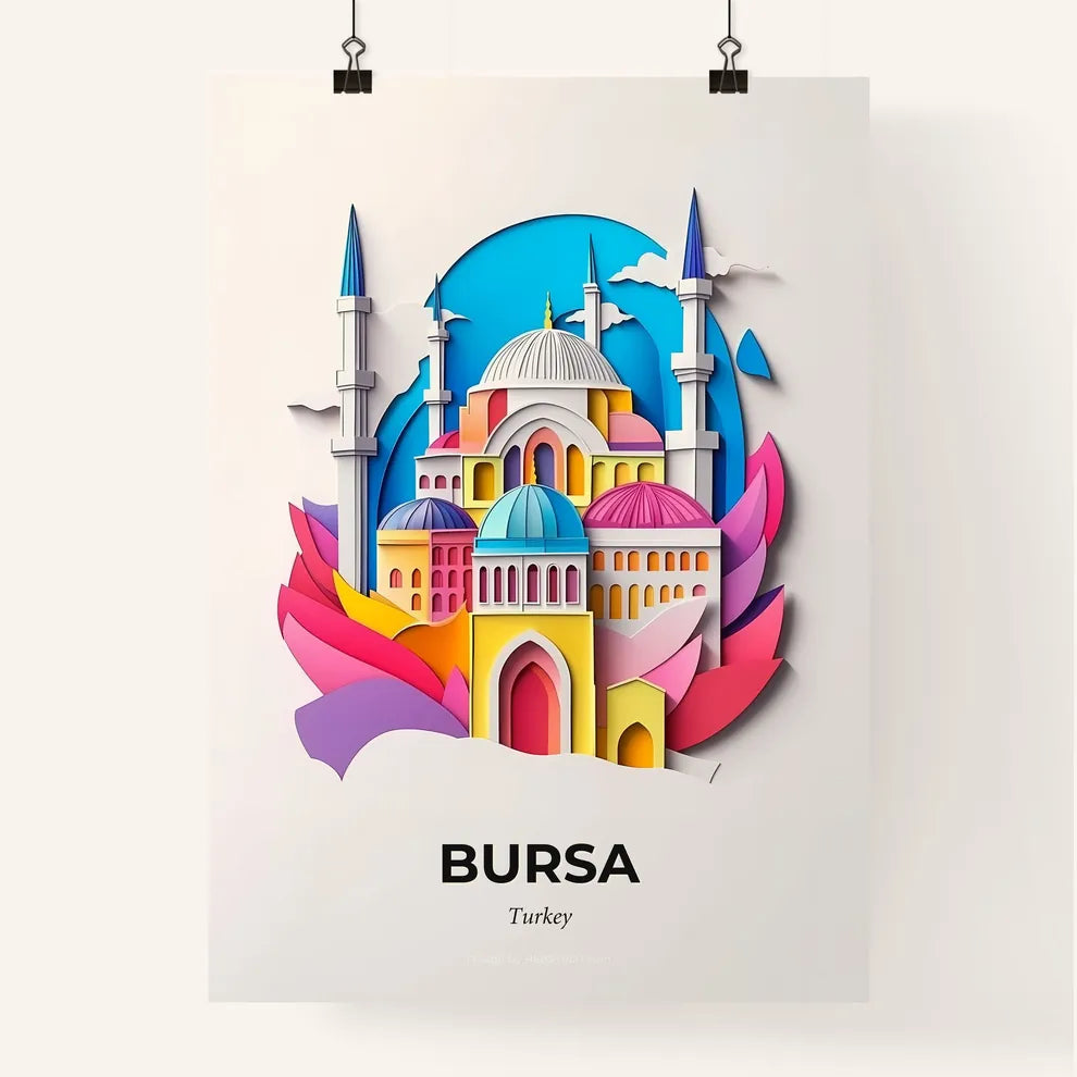 Vivid Bursa, Turkey, Colorful Poster