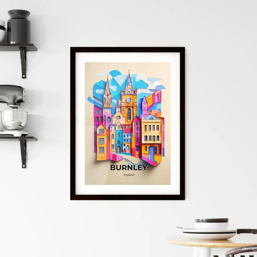 Vivid Burnley, England, Framed Wall Art