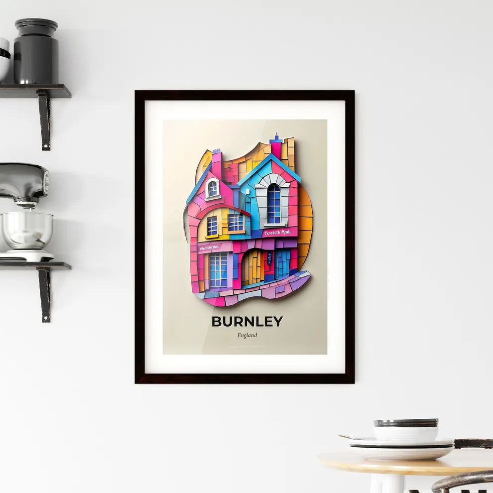 Vivid Burnley, England, Framed Wall Art