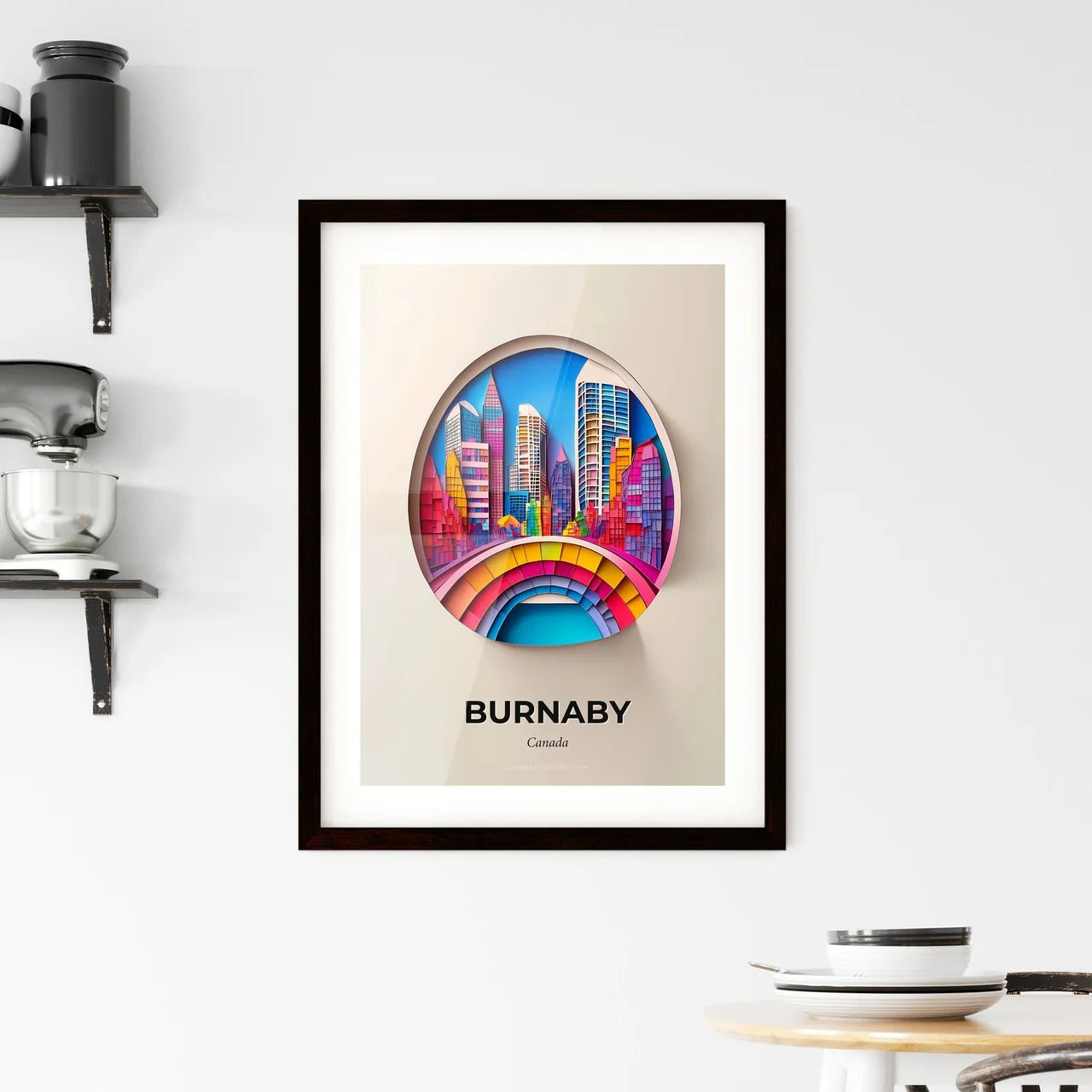 Vivid Burnaby, Canada, Framed Wall Art
