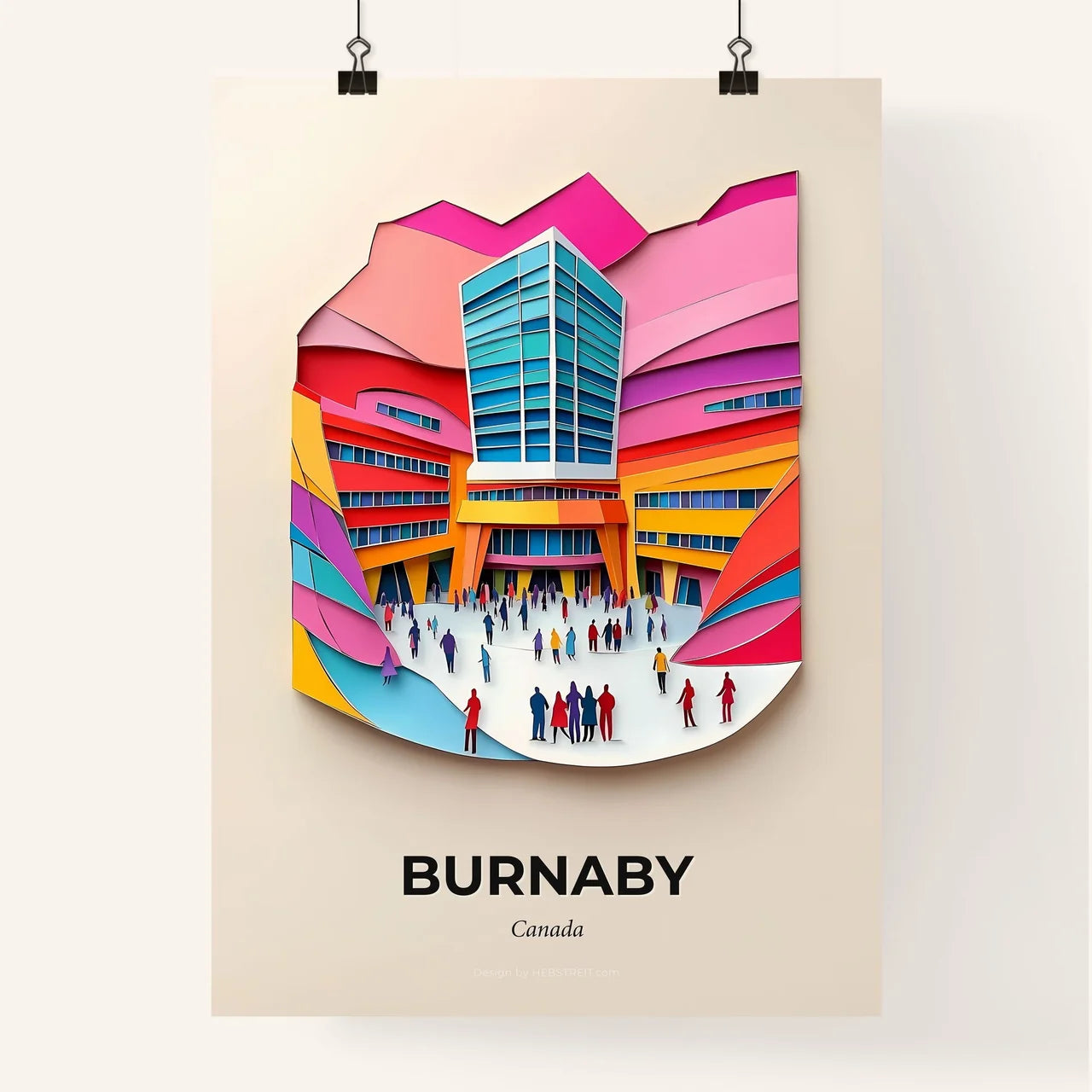 Vivid Burnaby, Canada, Colorful Poster