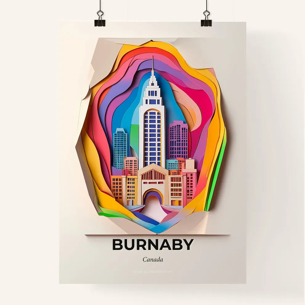 Vivid Burnaby, Canada, Colorful Poster
