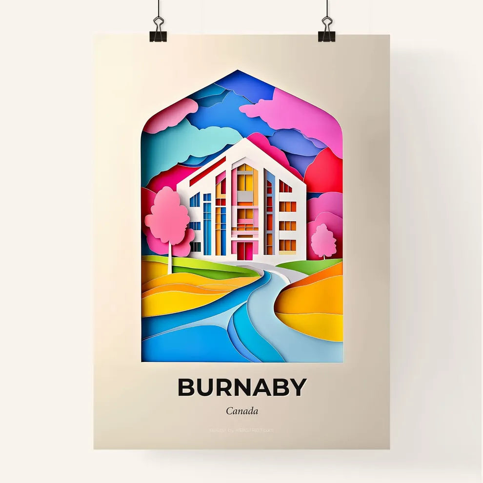 Vivid Burnaby, Canada, Colorful Poster