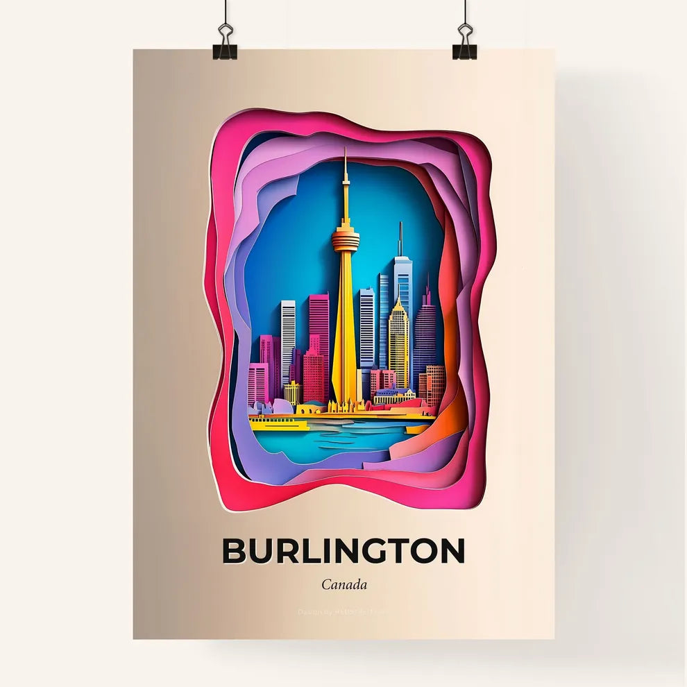Vivid Burlington, Canada, Colorful Poster