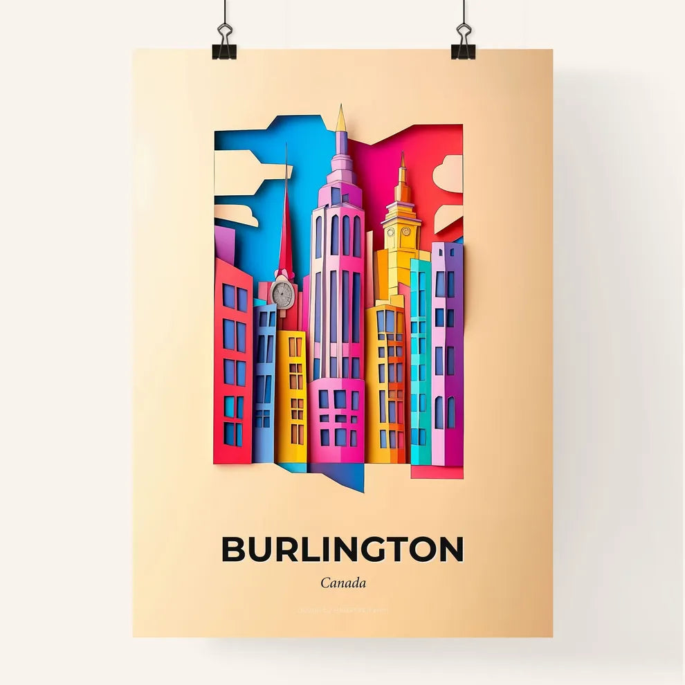 Vivid Burlington, Canada, Colorful Poster