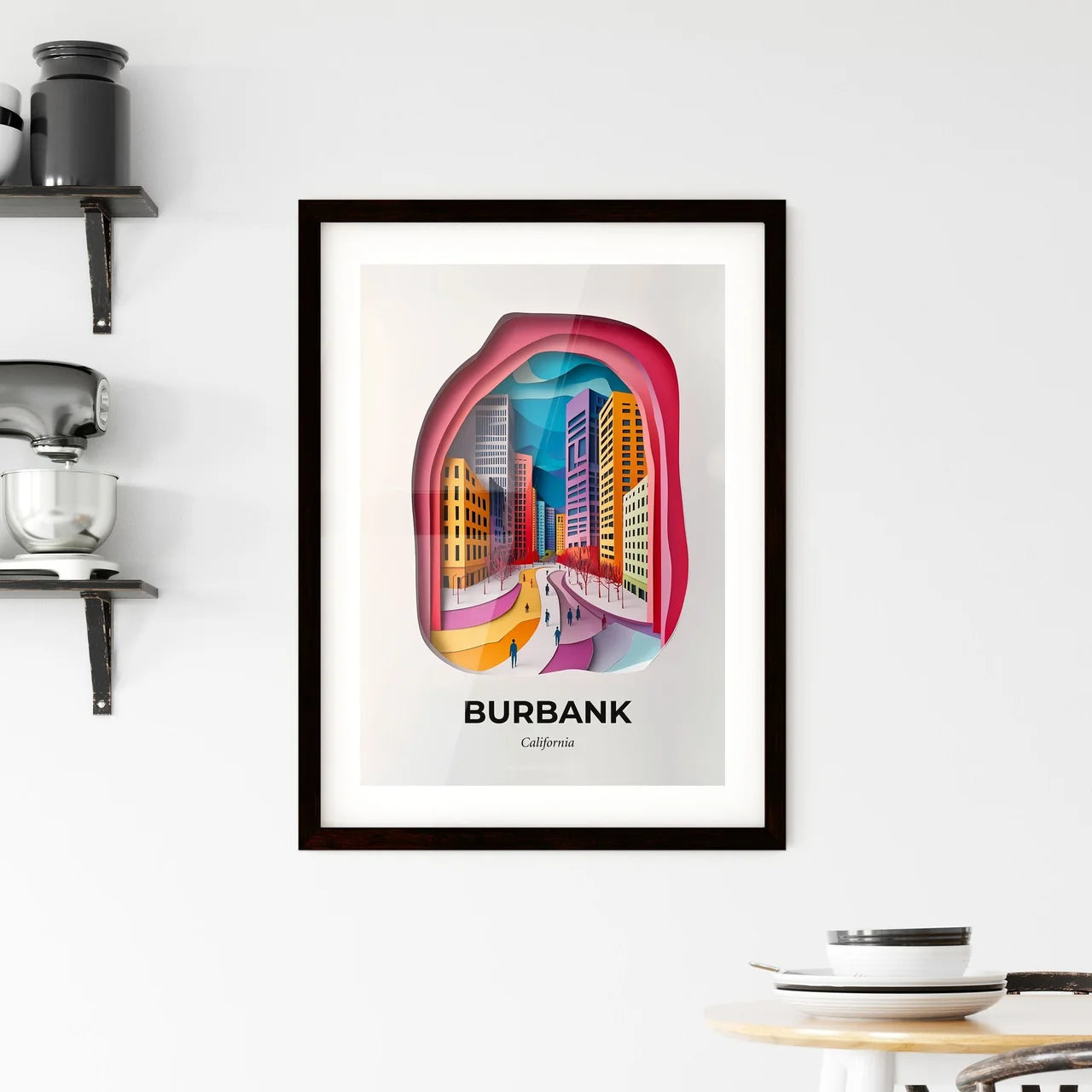 Vivid Burbank, California, Framed Wall Art