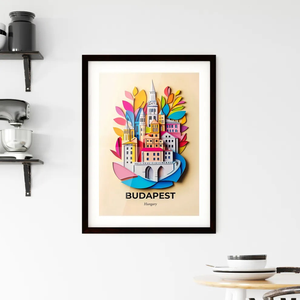 Vivid Budapest, Hungary, Framed Wall Art