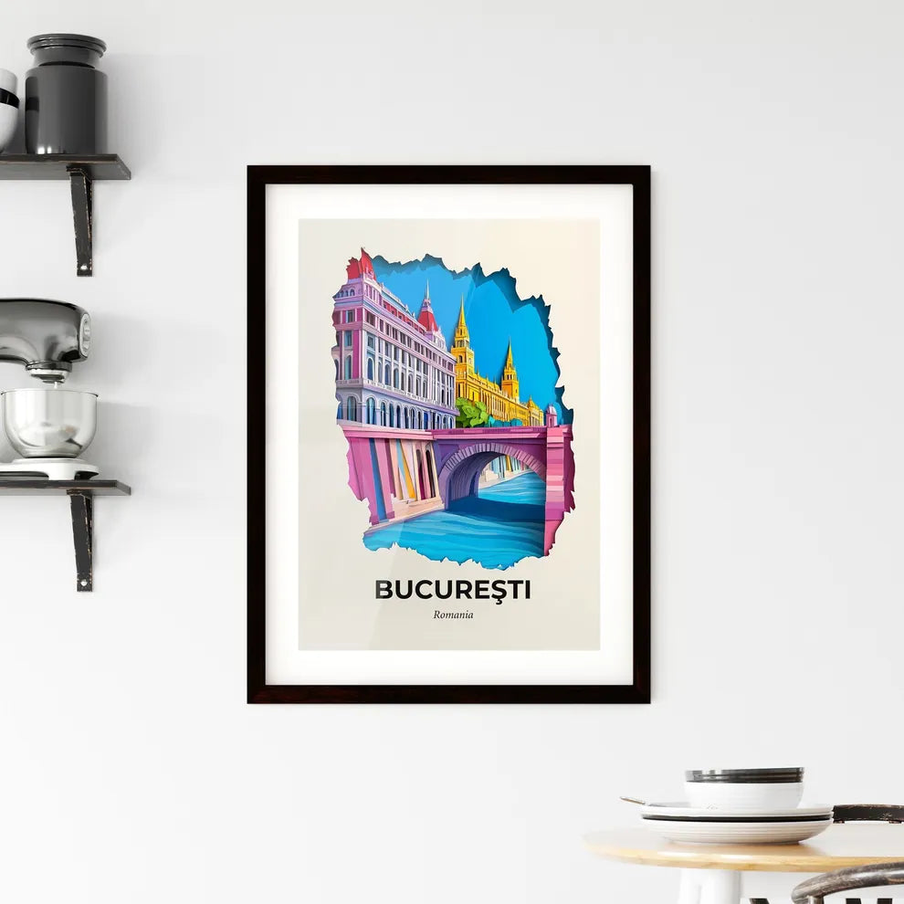 Vivid Bucharest, Romania, Framed Wall Art