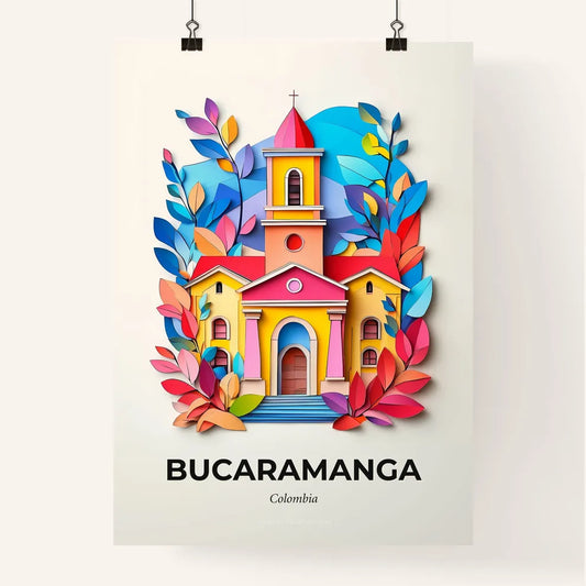 Vivid Bucaramanga, Colombia, Colorful Poster
