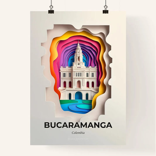 Vivid Bucaramanga, Colombia, Colorful Poster