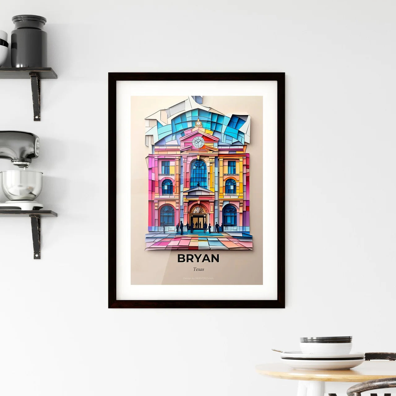 Vivid Bryan, Texas, Framed Wall Art