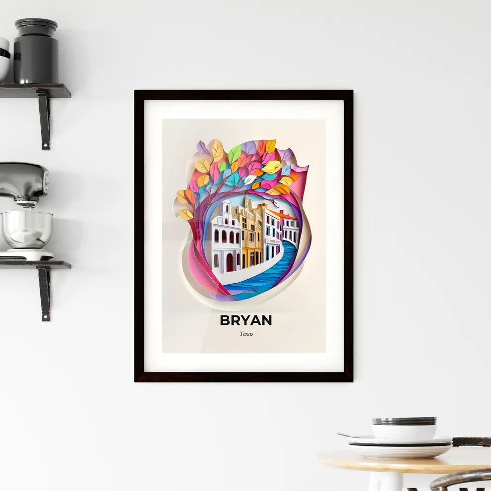 Vivid Bryan, Texas, Framed Wall Art