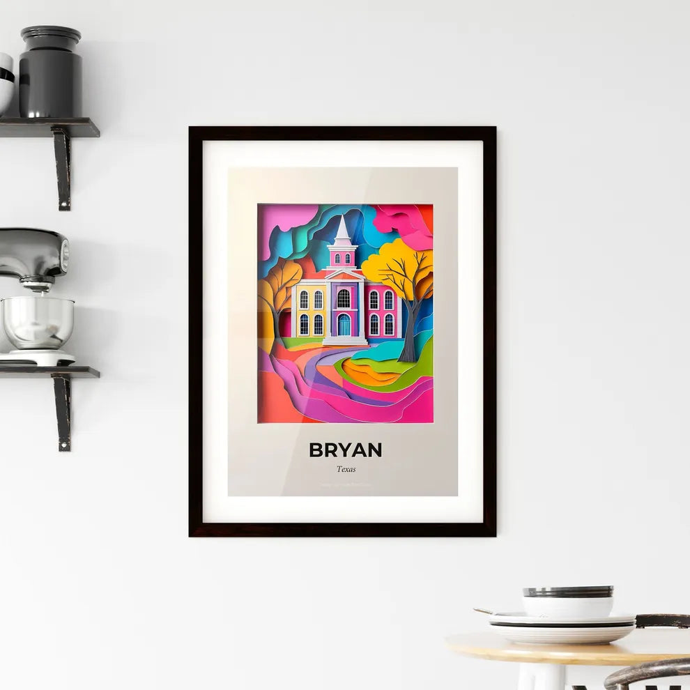 Vivid Bryan, Texas, Framed Wall Art