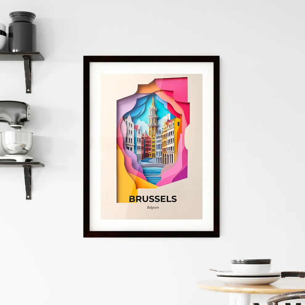 Vivid Brussels, Belgium, Framed Wall Art