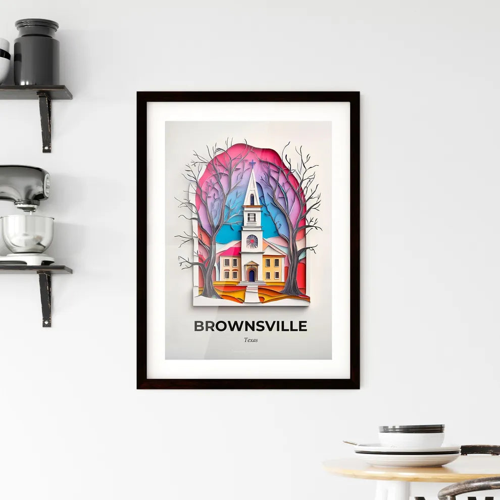 Vivid Brownsville, Texas, Framed Wall Art