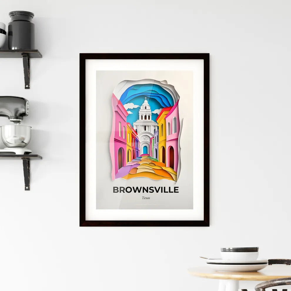 Vivid Brownsville, Texas, Framed Wall Art