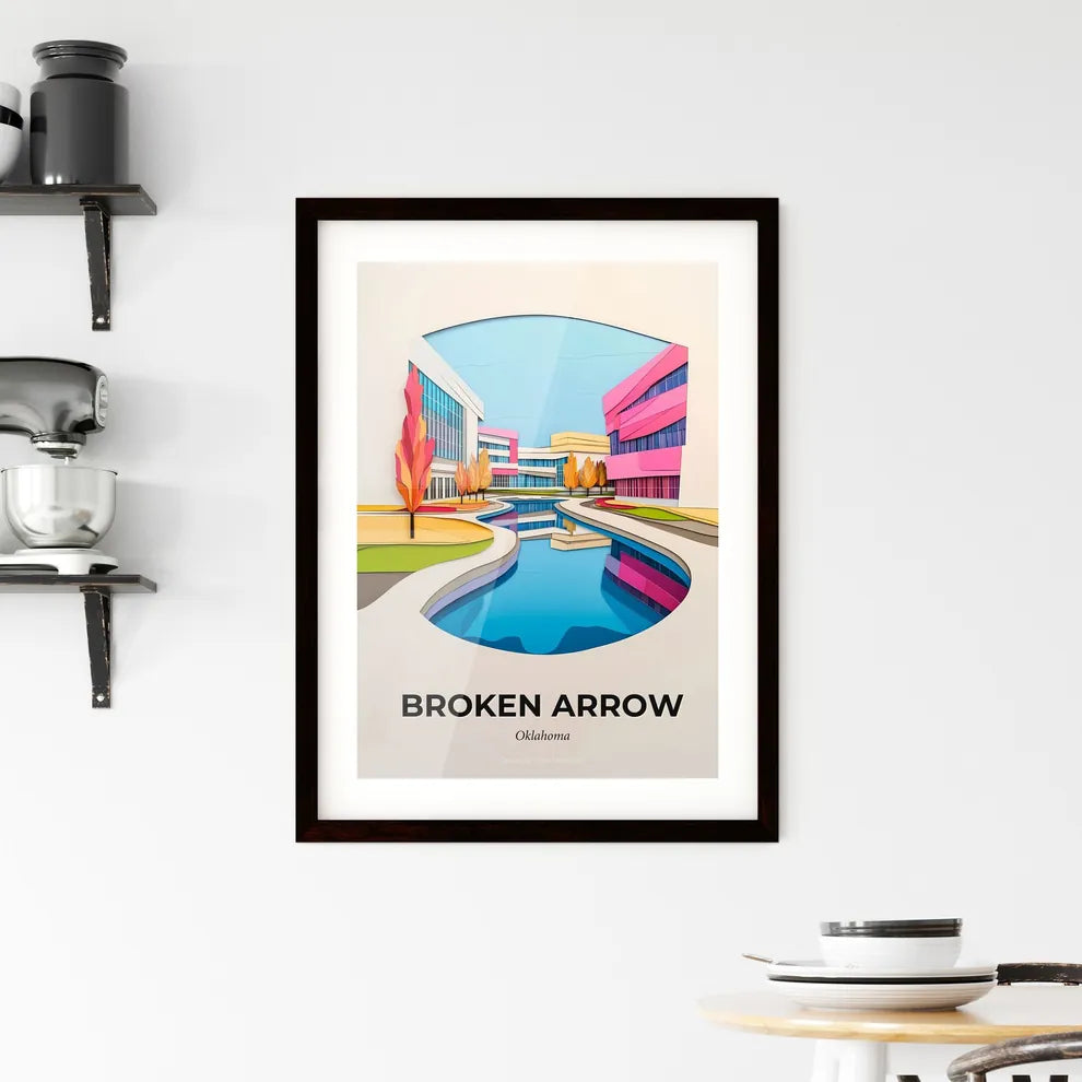 Vivid Broken Arrow, Oklahoma, Framed Wall Art