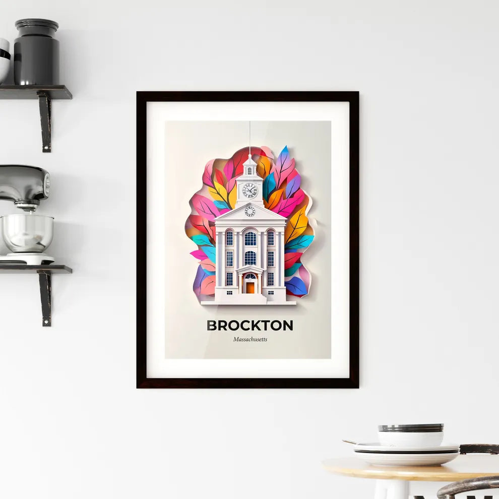 Vivid Brockton, Massachusetts, Framed Wall Art