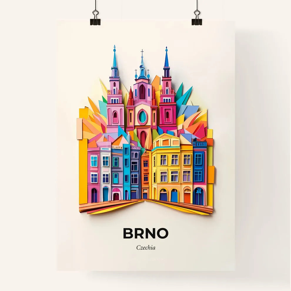 Vivid Brno, Czechia, Colorful Poster