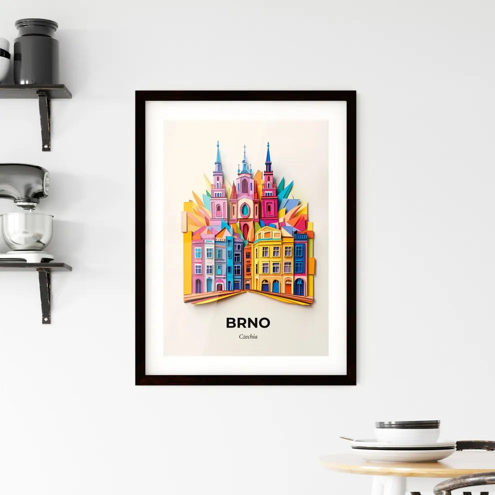 Vivid Brno, Czechia, Framed Wall Art