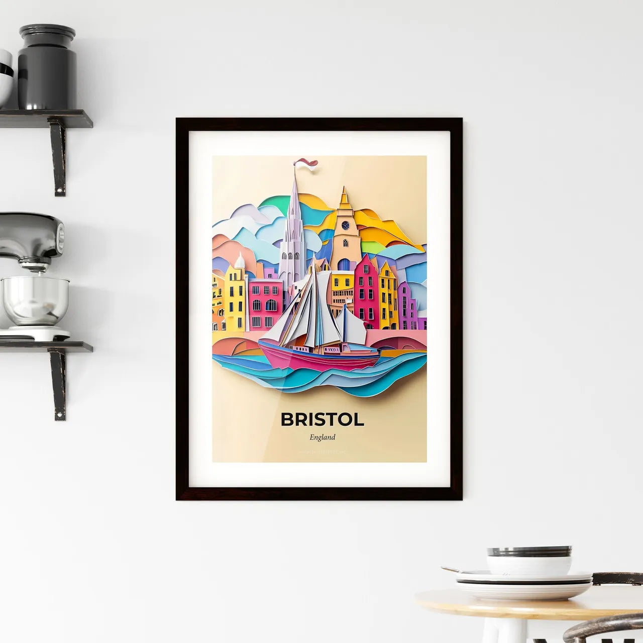 Vivid Bristol, England, Framed Wall Art