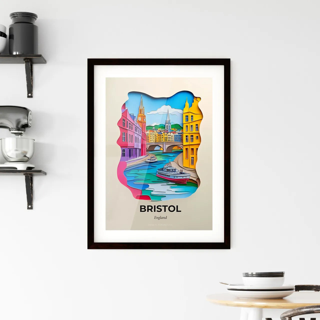Vivid Bristol, England, Framed Wall Art