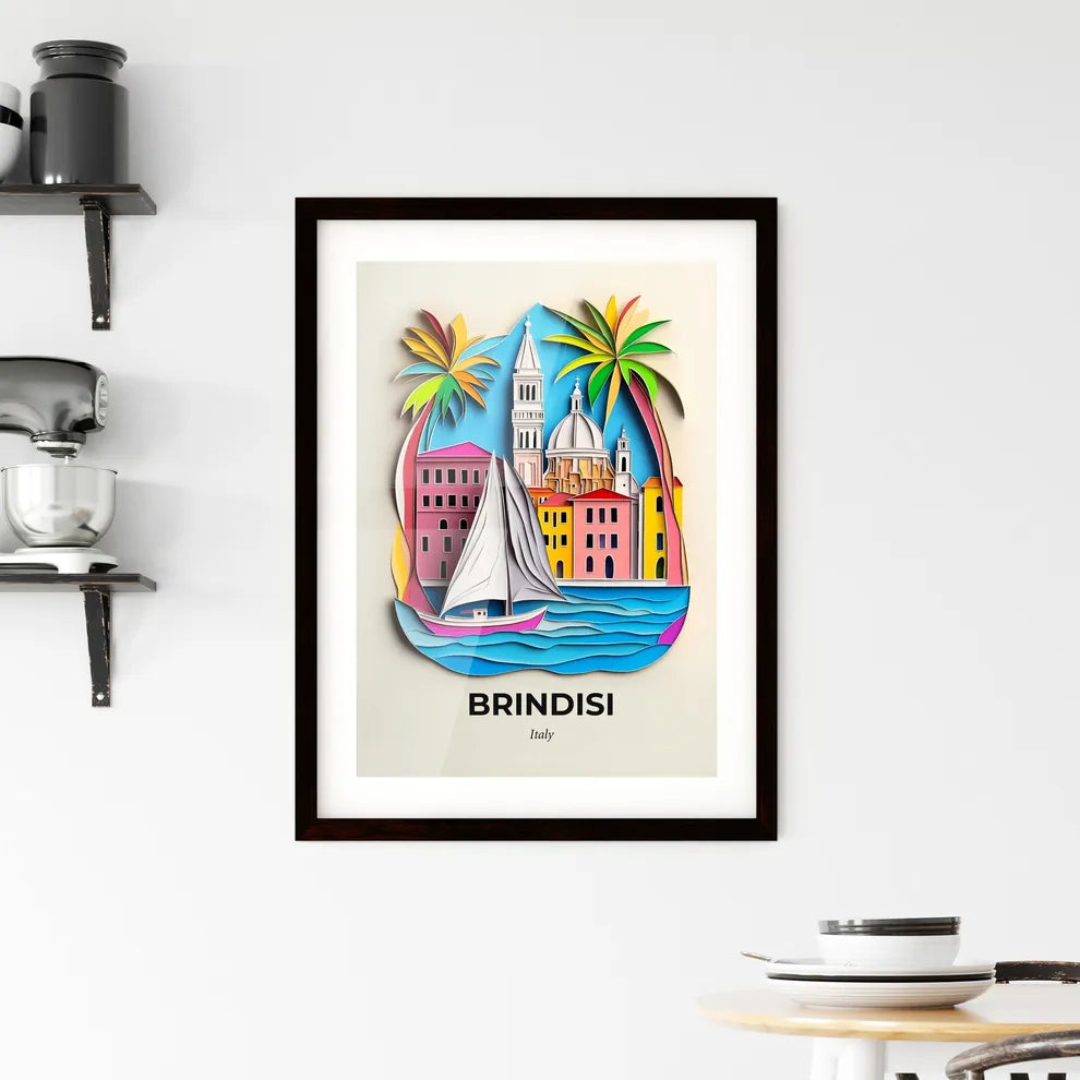Vivid Brindisi, Italy, Framed Wall Art