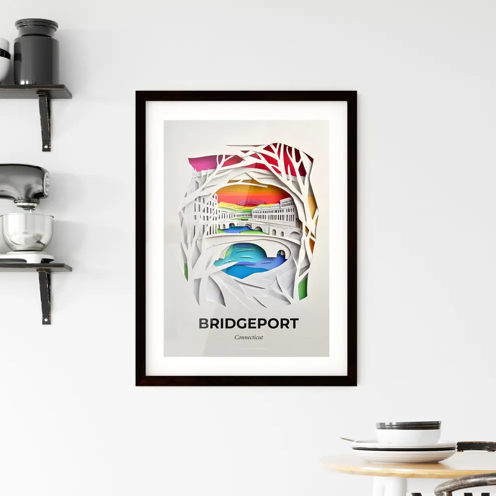 Vivid Bridgeport, Connecticut, Framed Wall Art