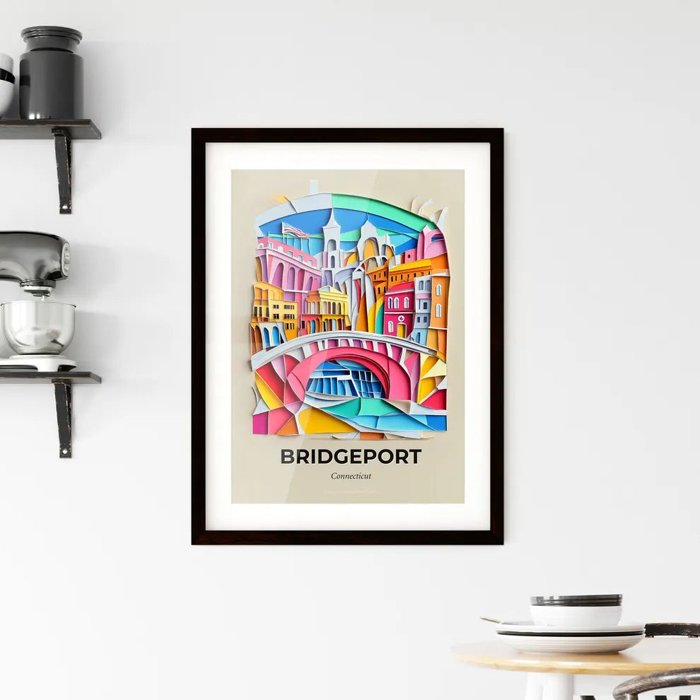 Vivid Bridgeport, Connecticut, Framed Wall Art