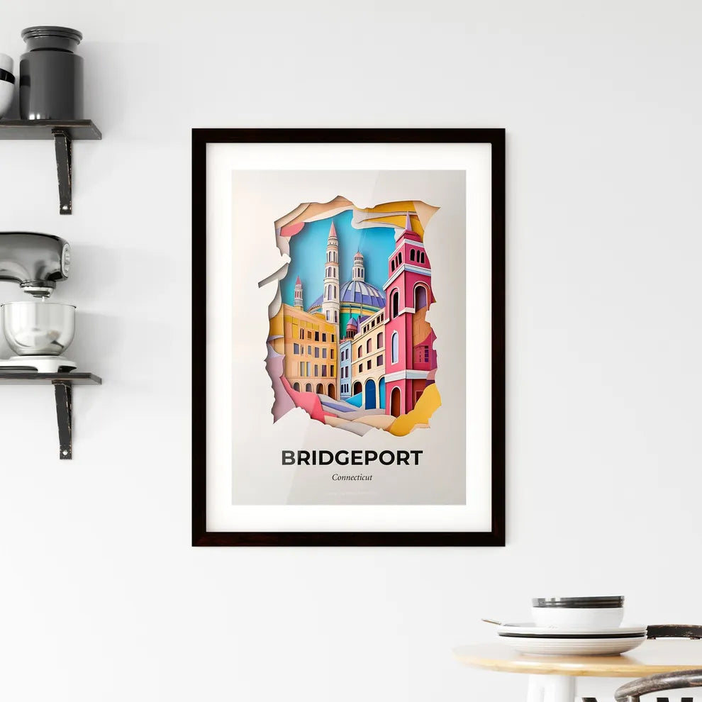 Vivid Bridgeport, Connecticut, Framed Wall Art