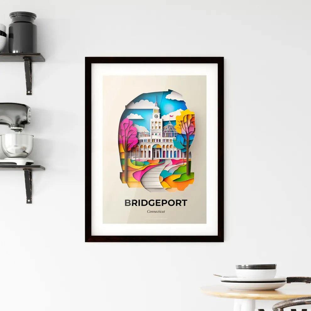Vivid Bridgeport, Connecticut, Framed Wall Art