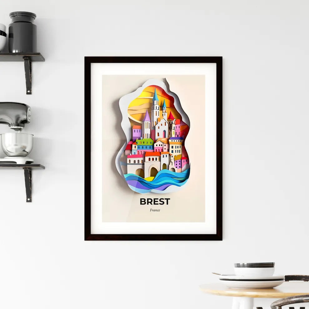 Vivid Brest, France, Framed Wall Art