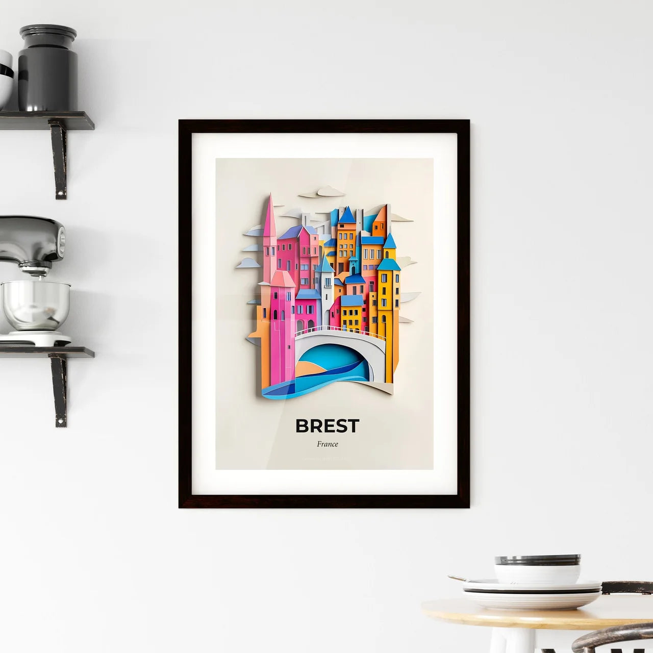 Vivid Brest, France, Framed Wall Art