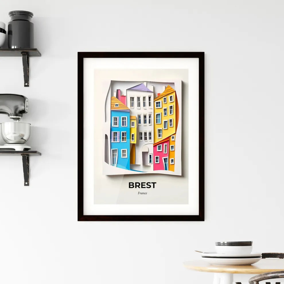 Vivid Brest, France, Framed Wall Art