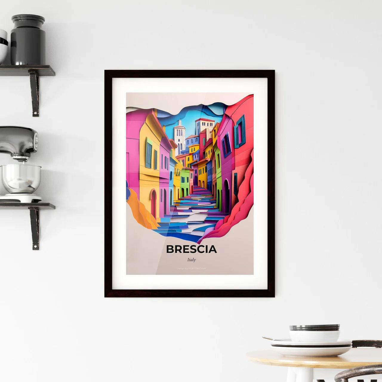 Vivid Brescia, Italy, Framed Wall Art