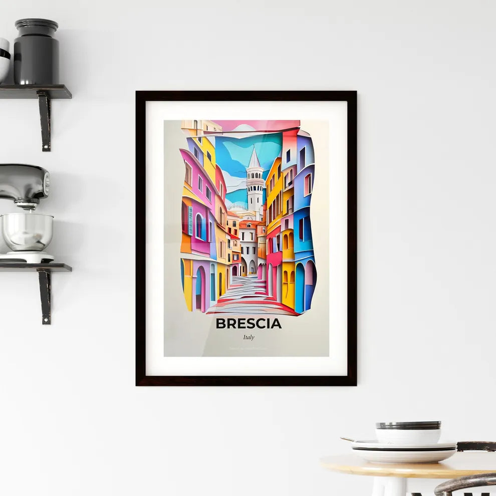 Vivid Brescia, Italy, Framed Wall Art