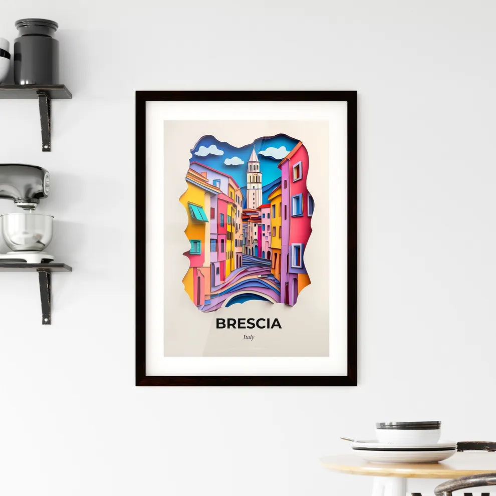 Vivid Brescia, Italy, Framed Wall Art