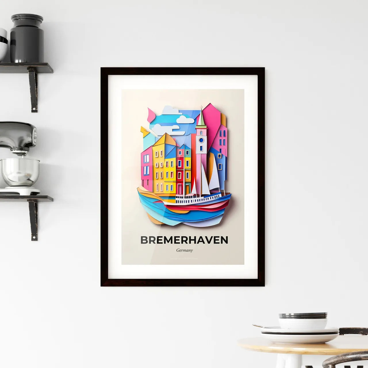 Vivid Bremerhaven, Germany, Framed Wall Art