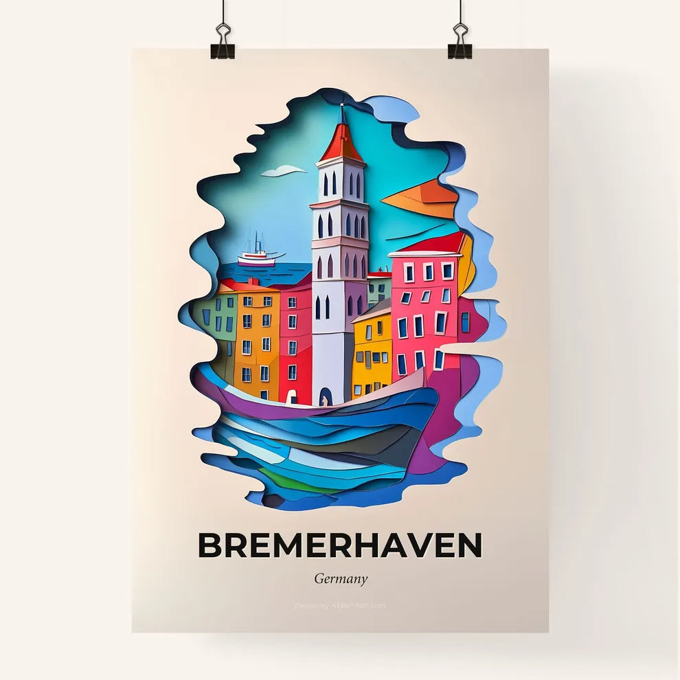 Vivid Bremerhaven, Germany, Colorful Poster